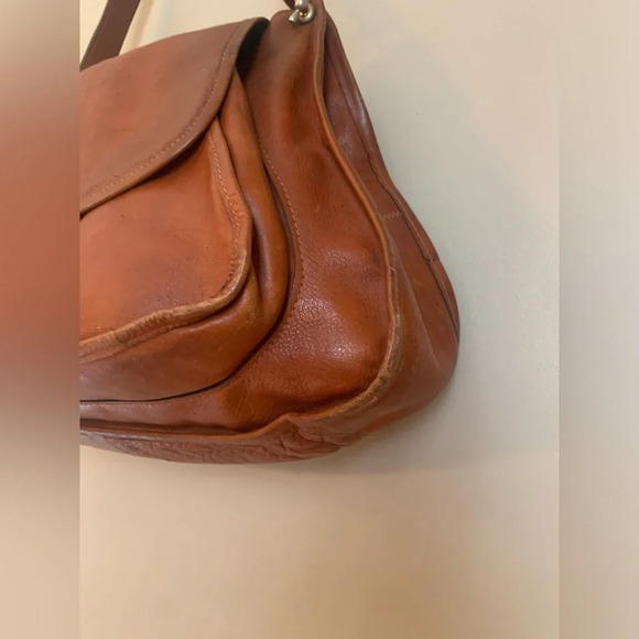 Vintage leather purse, shoulder bag, crossbody 1970’s - Picture 10 of 12